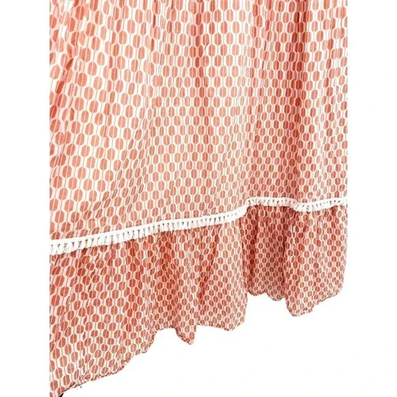 Kate Spade size Large Arrow Stripe Lace Front Sleeveless Dress - Picture 12 of 14